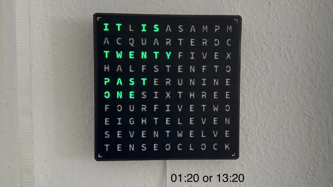 WordClock (2022) - Đồng hồ chữ LED đa chức năng - Image 5