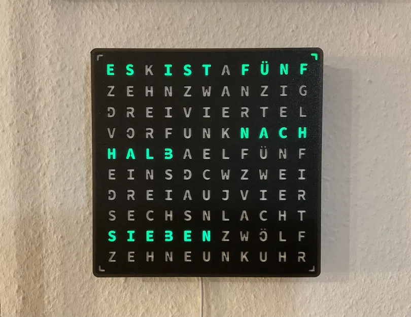 WordClock (2022) - Đồng hồ chữ LED đa chức năng - Image 6