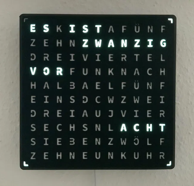 WordClock (2022) - Đồng hồ chữ LED đa chức năng - Image 11