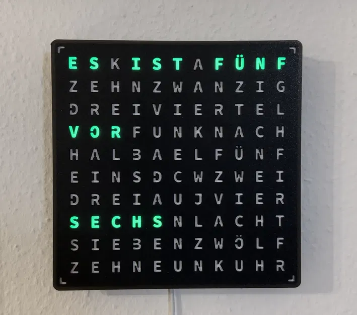 WordClock (2022) - Đồng hồ chữ LED đa chức năng - Image 12