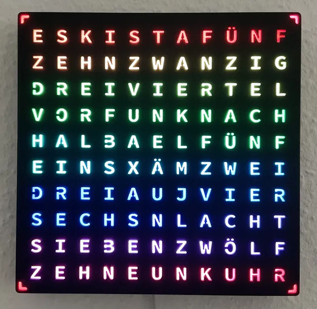 WordClock (2022) - Đồng hồ chữ LED đa chức năng - Image 13