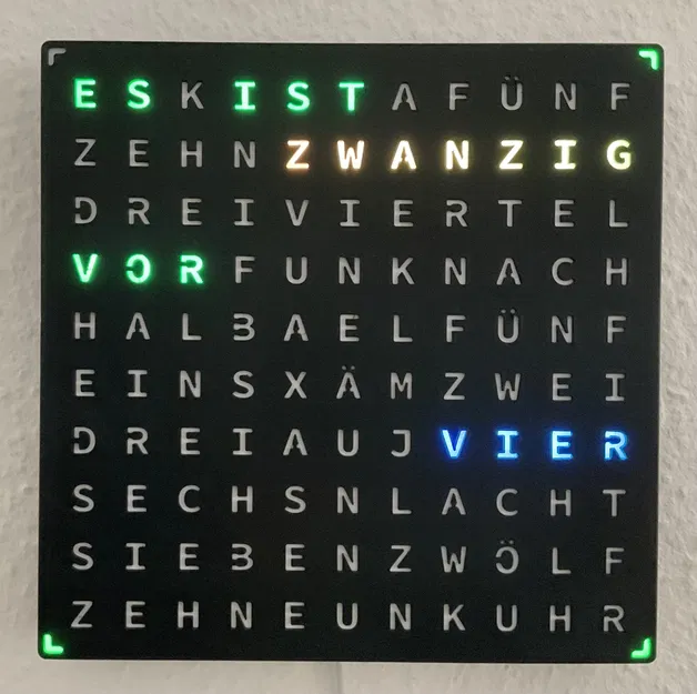 WordClock (2022) - Đồng hồ chữ LED đa chức năng - Image 14