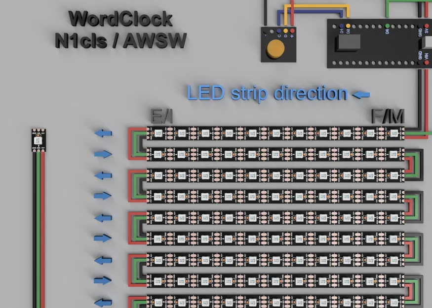 WordClock (2022) - Đồng hồ chữ LED đa chức năng - Image 26