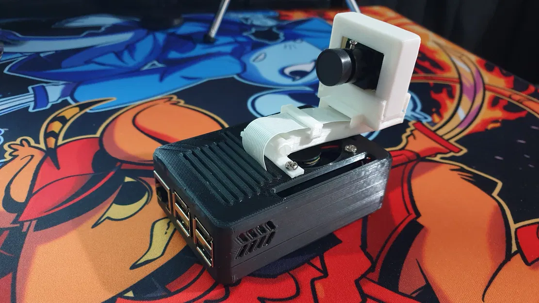 CẢI TIẾN Đế Gắn Camera Raspberry Pi - Waveshare - RPi Camera (B) - OV5647 - Quạt 40mm - Image 1