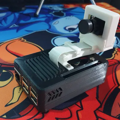 CẢI TIẾN Đế Gắn Camera Raspberry Pi - Waveshare - RPi Camera (B) - OV5647 - Quạt 40mm