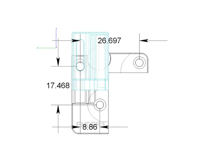Ngàm cảm biến BL-Touch tùy chỉnh cho Ender 3 và CR10 (có file STEP) - Image 5