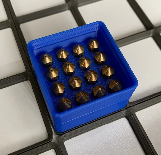 Hộp Đựng Đầu Phun Gridfinity (Ankermake, Volcano, Mk6, Mk8) - Image 1