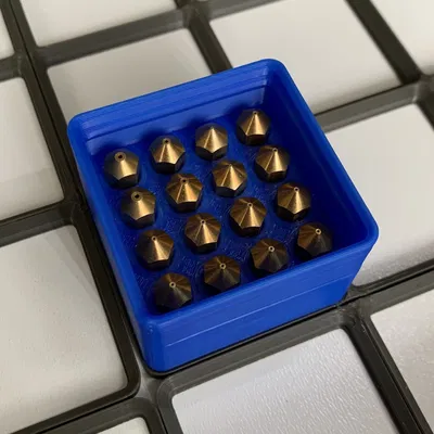 Hộp Đựng Đầu Phun Gridfinity (Ankermake, Volcano, Mk6, Mk8)