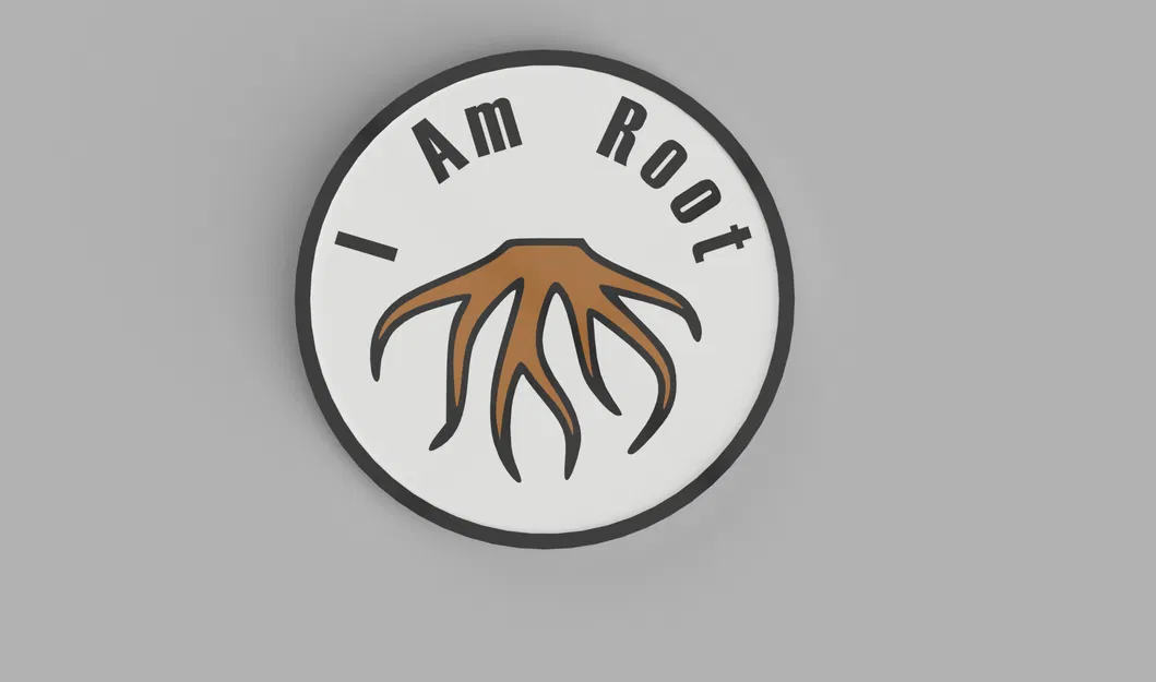 Miếng Lót Ly "I am Root" (Chơi Chữ) - Image 1