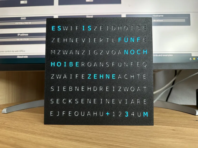 WordClock 16x8 LED matrix (2023-V2) - Image 3