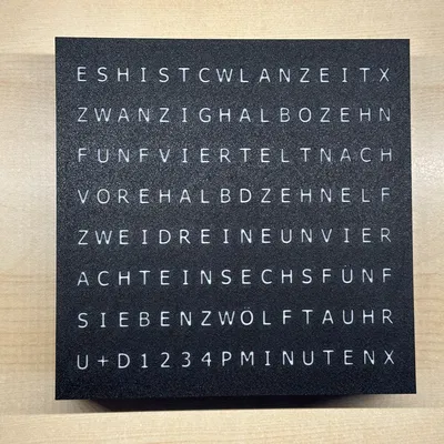 WordClock 16x8 LED matrix (2023-V2)