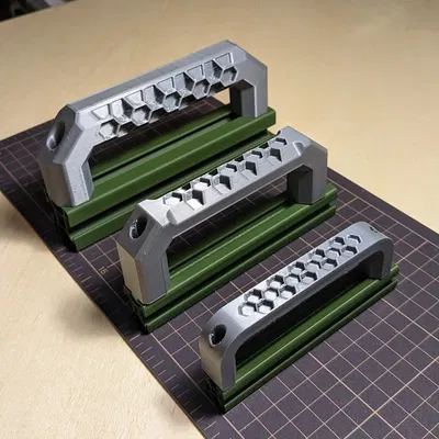 Bộ Tay Nắm Họa Tiết Lục Giác