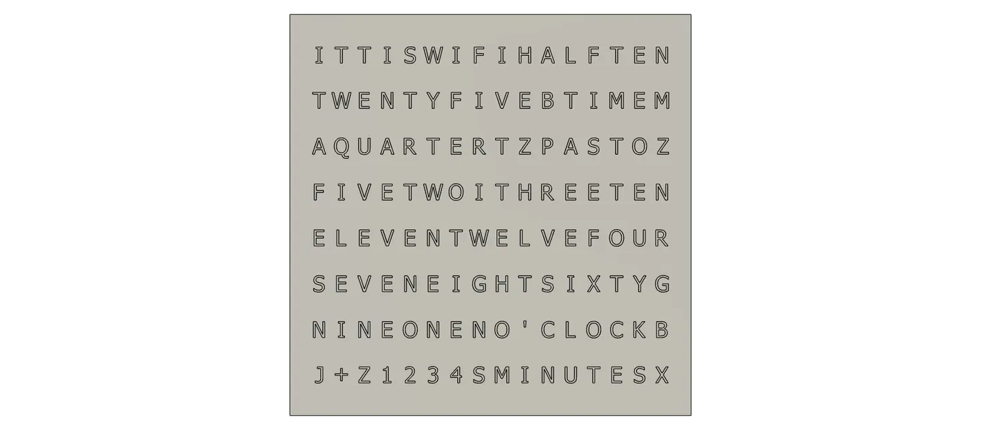 WordClock 16x8 LED matrix (2023-V2) - Image 19