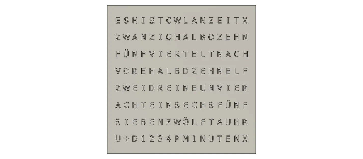 WordClock 16x8 LED matrix (2023-V2) - Image 20