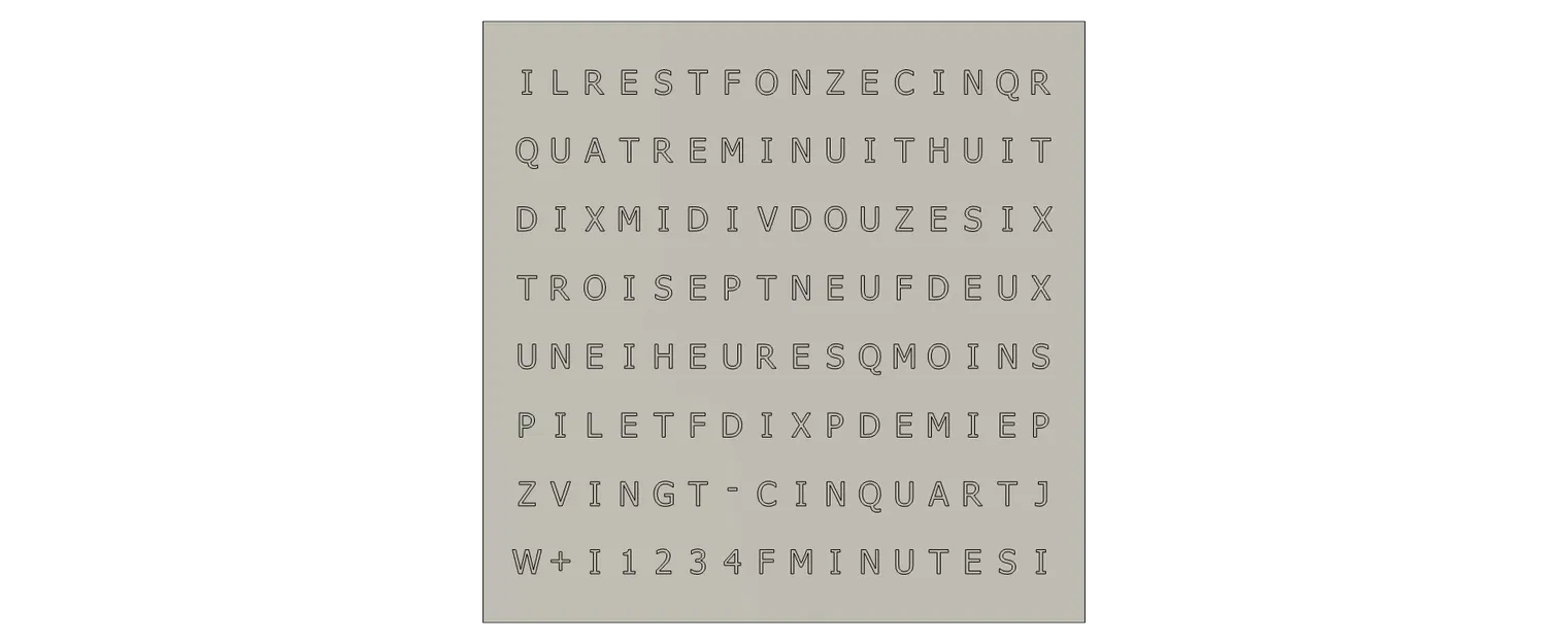 WordClock 16x8 LED matrix (2023-V2) - Image 24