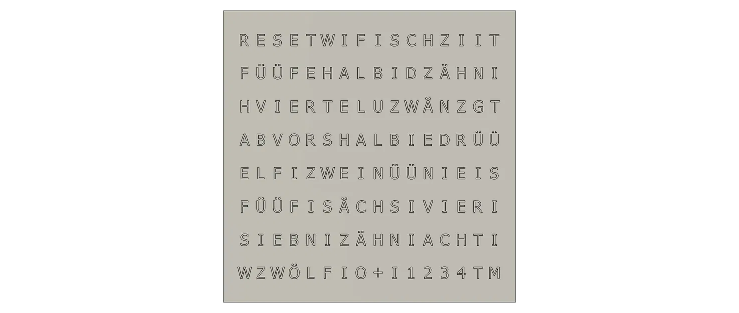 WordClock 16x8 LED matrix (2023-V2) - Image 25