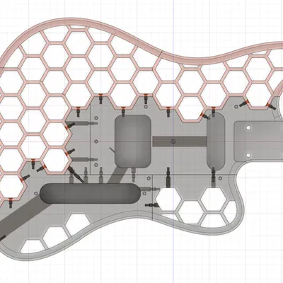 The Printacaster - Guitar In 3D Theo Phong Cách Harley Benton T-Style