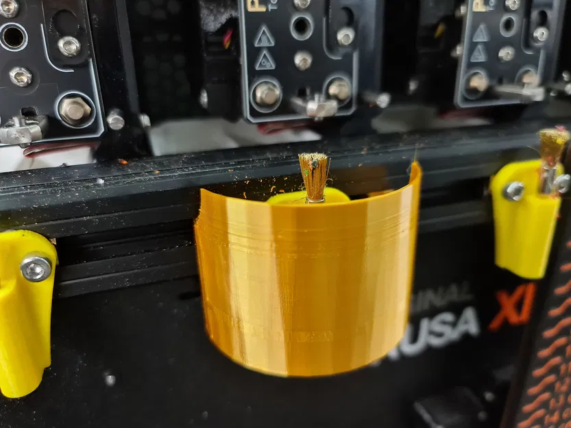 Prusa XL series: Bàn chải vệ sinh đầu phun (CẬP NHẬT: thêm bộ đánh dấu vị trí, 2 bộ hứng mảnh vụn được thiết kế lại) - Image 13