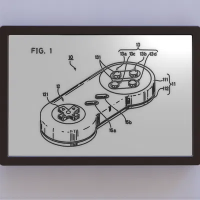 Tranh Nghệ Thuật Bản Quyền Tay Cầm SNES