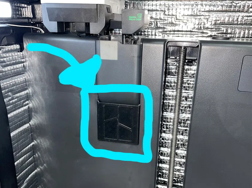 Bambú Lab X1C/P1P/X1 - Nắp Bịt Ống Xả Chất Thải Bên Trong - Image 4