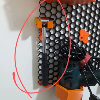 Giá đỡ búa - Tường lưu trữ tổ ong - Tệp STEP