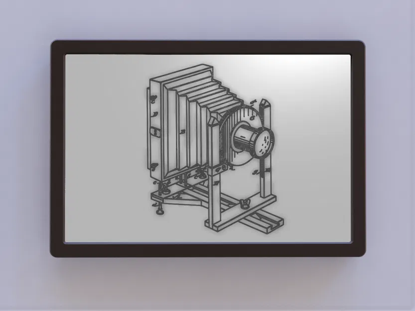 Tranh Nghệ Thuật Bản Quyền Máy Ảnh Với Ống Nhún - Image 1