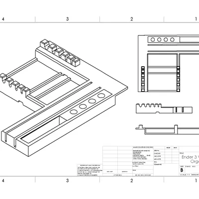 Hộp Đựng Ngăn Kéo Cho Ender 3 V2 Neo