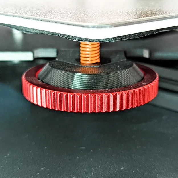 Khóa bánh xe cân bằng mặt bàn cho Creality CR10 Smart Pro của MAXPROBE cho núm cân bằng màu đỏ - Image 1