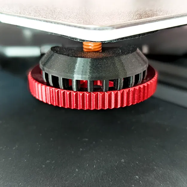 Khóa bánh xe cân bằng mặt bàn cho Creality CR10 Smart Pro của MAXPROBE cho núm cân bằng màu đỏ - Image 2