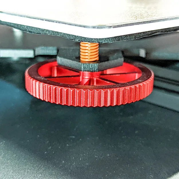 Khóa bánh xe cân bằng mặt bàn cho Creality CR10 Smart Pro của MAXPROBE cho núm cân bằng màu đỏ - Image 3