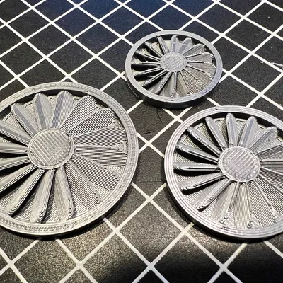 Chân đế Miniature Hoa văn Quạt