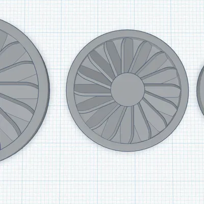 Chân đế Miniature Hoa văn Quạt