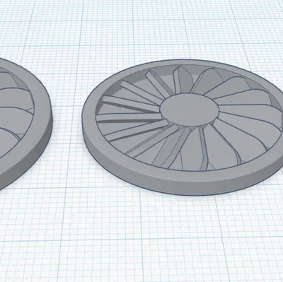 Chân đế Miniature Hoa văn Quạt