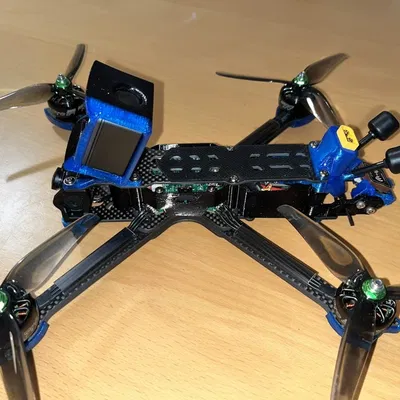 Ngàm DJI Action 2 cho iFlight Nazgul 5 v3 - Góc cố định 25 độ