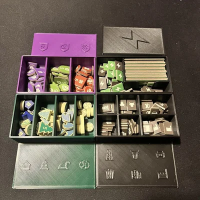 Khay Lắp Board Game Daybreak và Hộp Tổ Chức