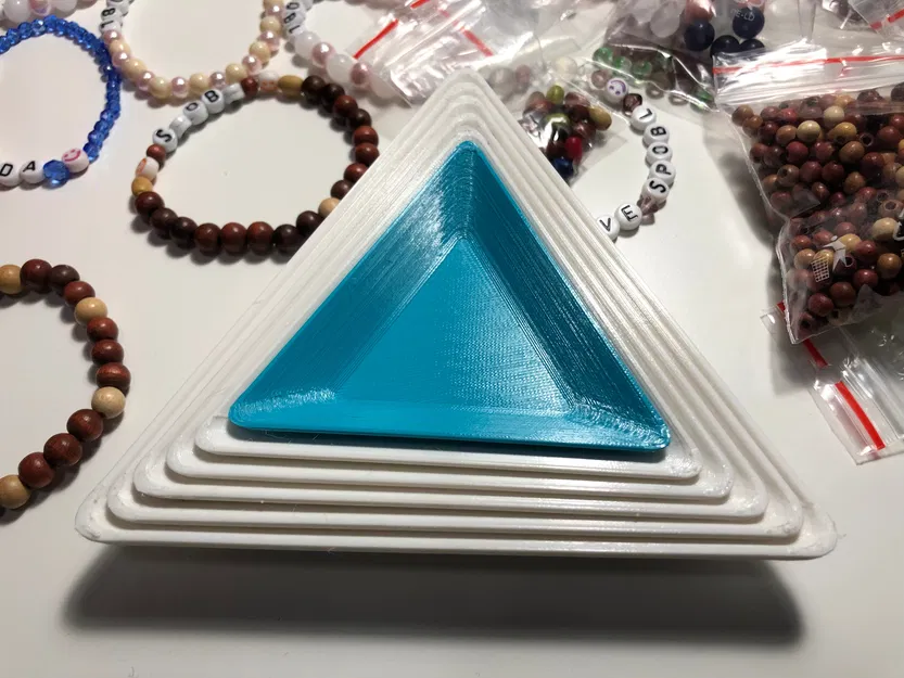 Tô hạt cườm tam giác, Thân thiện với túi zip, Có thể xếp chồng - Image 4