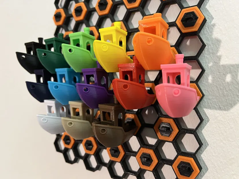 Móc Benchy Tối Giản Cho Honeycomb Storage Wall - Image 1