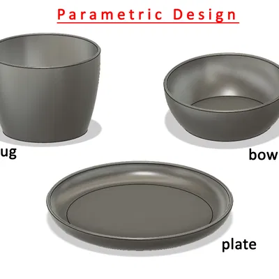 Ly/Tô/Dĩa (Parametric)
