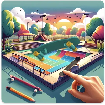 Finger Board | Ván Trượt | In Một Lần