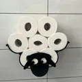 Mô hình cừu với cuộn giấy vệ sinh - Thumbnail 1