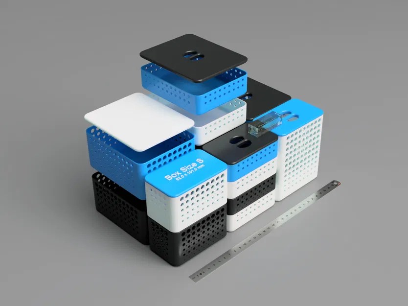 Hệ Thống Giỏ Đựng Có Thể Xếp Chồng Kèm Nắp (Phiên Bản Tròn) - Image 2