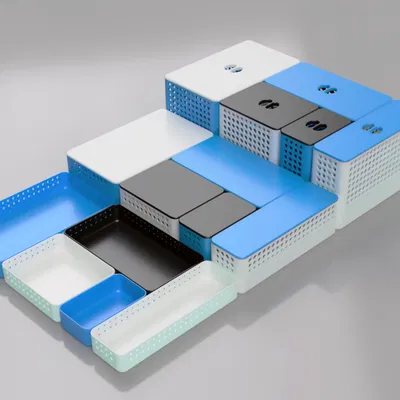 Hệ Thống Giỏ Đựng Có Thể Xếp Chồng Kèm Nắp (Phiên Bản Tròn)