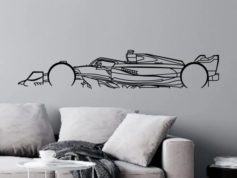 Tranh Treo Tường Hình Bóng Mercedes F1 - Image 2