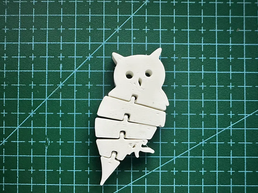 Cú Dẻo Flexi Owl - Mẫu In 3D Độc Đáo - Image 1