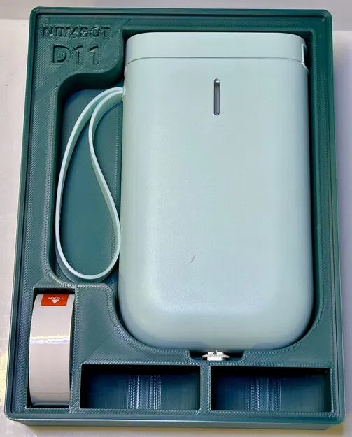 Hộp Gridfinity Máy in nhãn Niimbot D11 & Cuộn nhãn Dự phòng (3x4x6) - Image 1