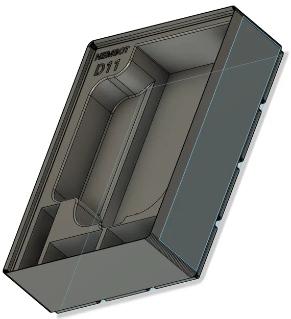 Hộp Gridfinity Máy in nhãn Niimbot D11 & Cuộn nhãn Dự phòng (3x4x6) - Image 3