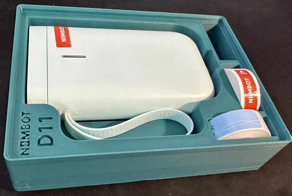 Hộp Gridfinity Máy in nhãn Niimbot D11 & Cuộn nhãn Dự phòng (3x4x6) - Image 4