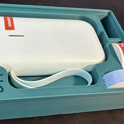 Hộp Gridfinity Máy in nhãn Niimbot D11 & Cuộn nhãn Dự phòng (3x4x6)