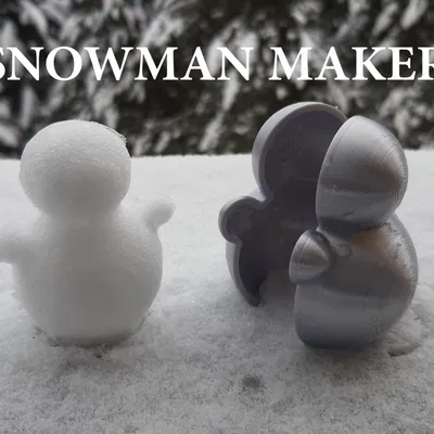 Khuôn làm người tuyết mini / Giò người tuyết mini