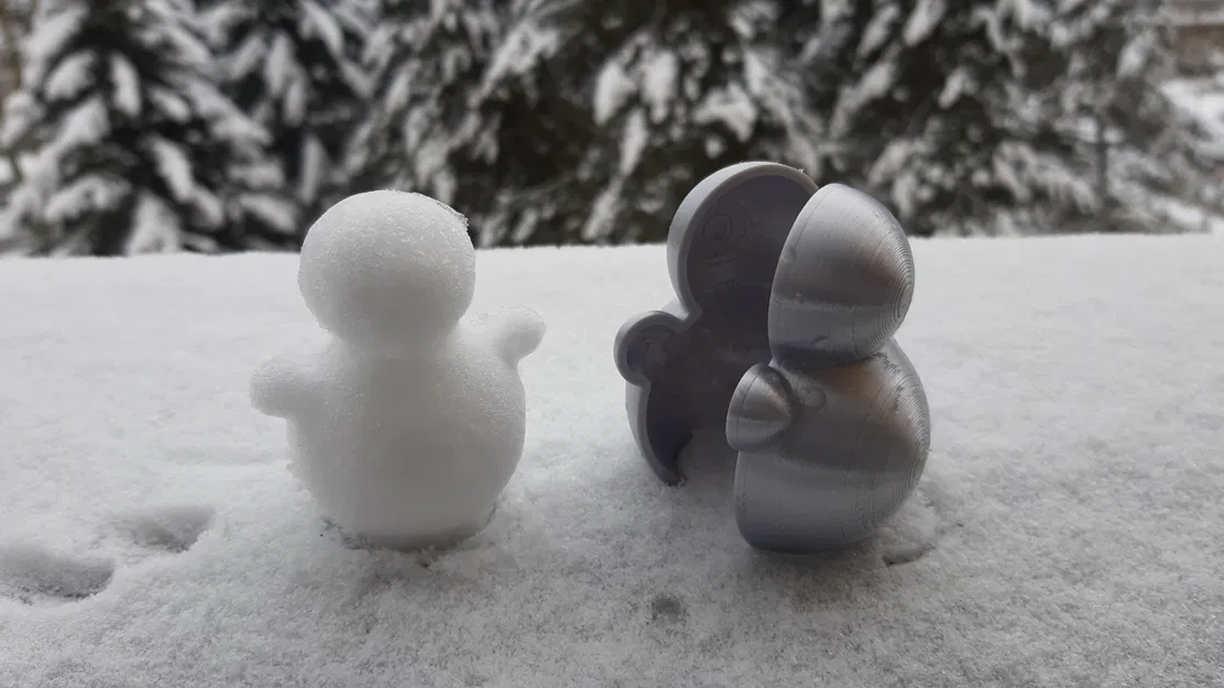 Khuôn làm người tuyết mini / Giò người tuyết mini - Image 2